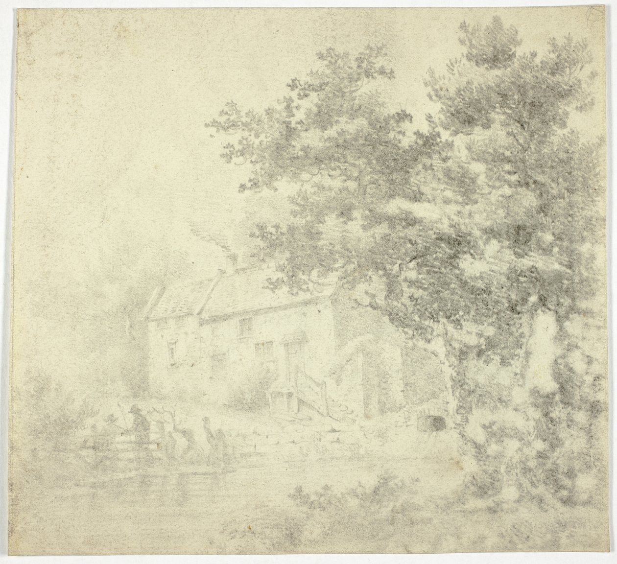 değirmen (rekto); Ağaç (ters) by Unknown artist
