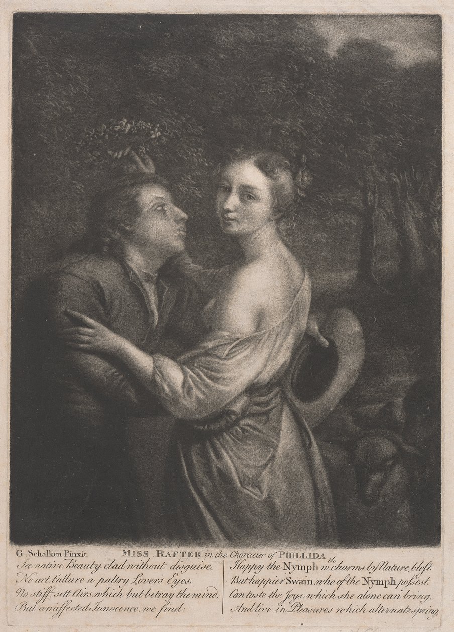 Phillida Karakterinde Bayan Rafter (1711-1785) by Unknown artist