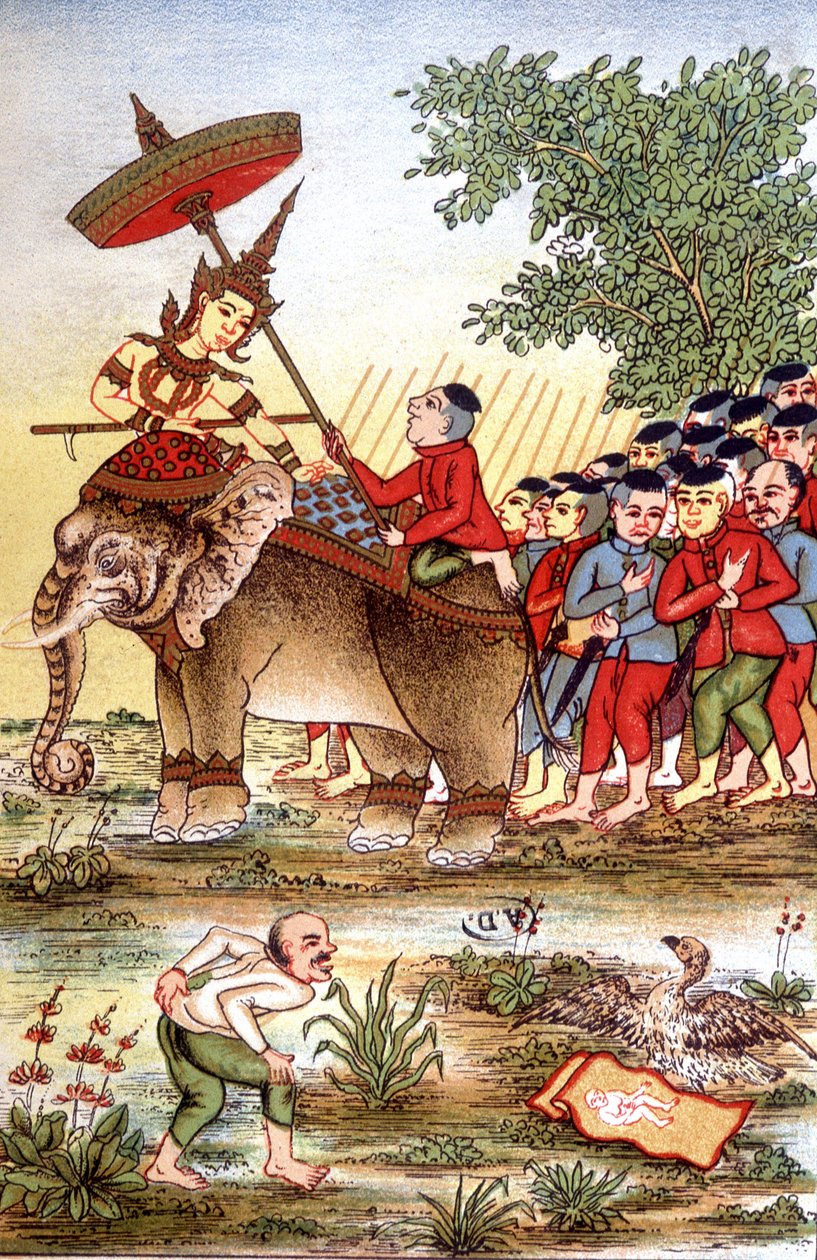 Indochina Misyonu, Augustus Pavie, Fransız kaşif ve diplomat (1847 - 1925), 19. yüzyılın sonlarında. Paris şehrinin dekoratif sanatlar kütüphanesi. Maciet Koleksiyonu. by Unknown artist
