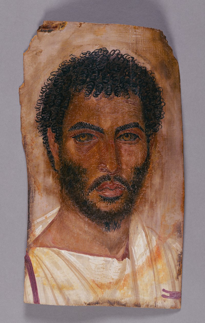 Sakallı Bir Adamın Mumya Portresi by Unknown artist