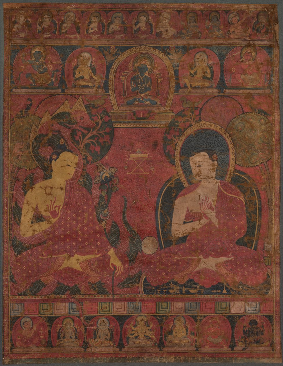 Nagarjuna (c. MS 150–250) bir Budist Usta ile by Unknown artist