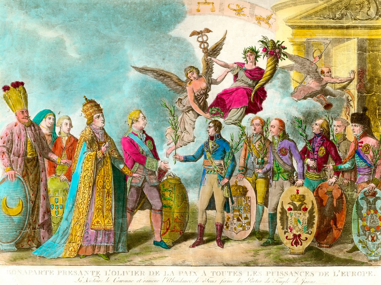 Napolyon Bonapart (1769-1821) barışın zeytin ağacını Avrupa