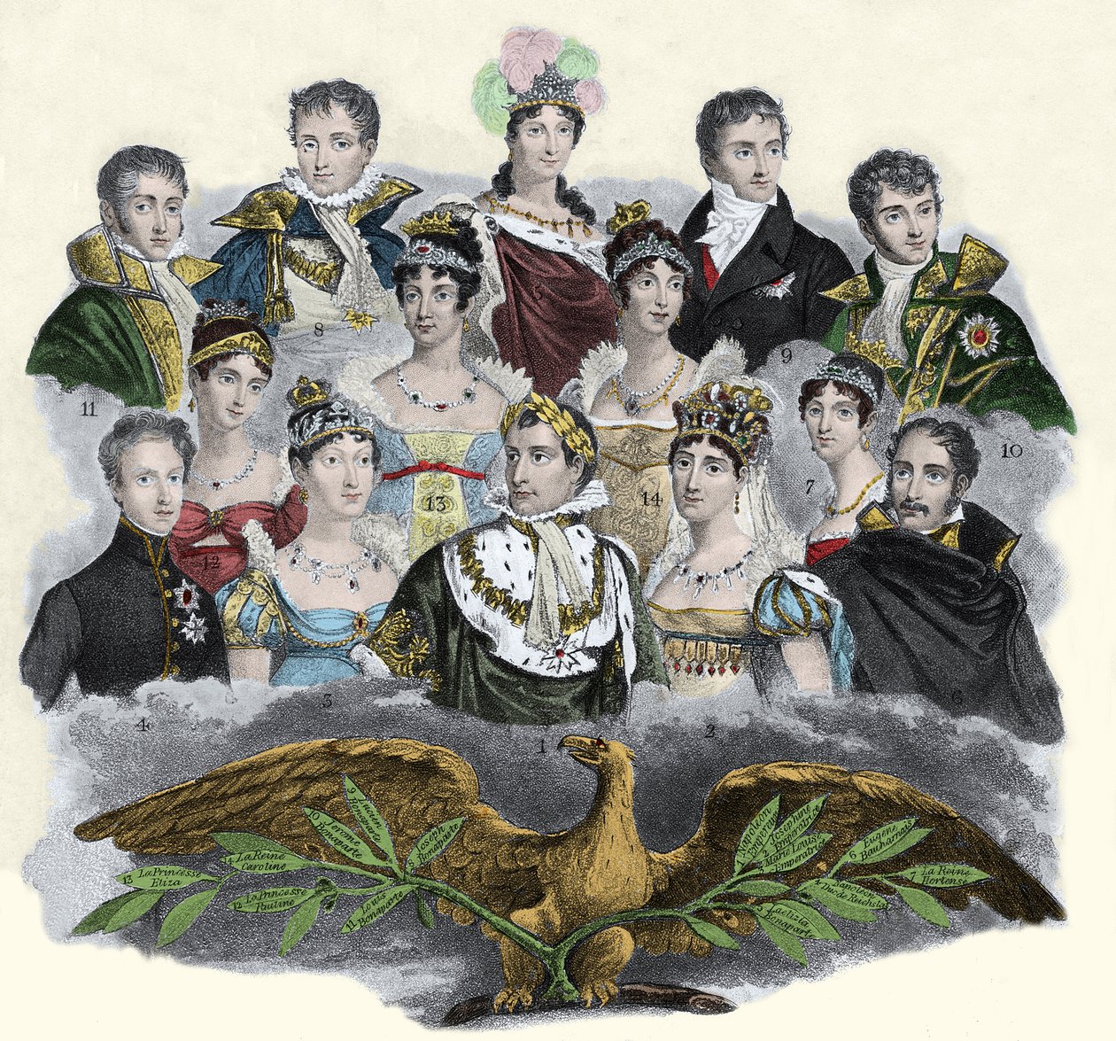 Napolyon Bonapart ve ailesi by Unknown artist