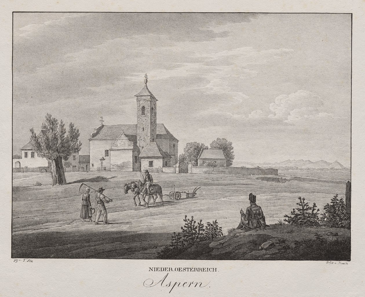 Aşağı Avusturya, Aspern by Unknown artist