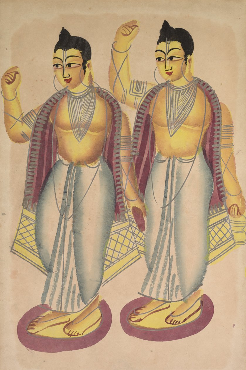 Nitai ve Gaur by Unknown artist