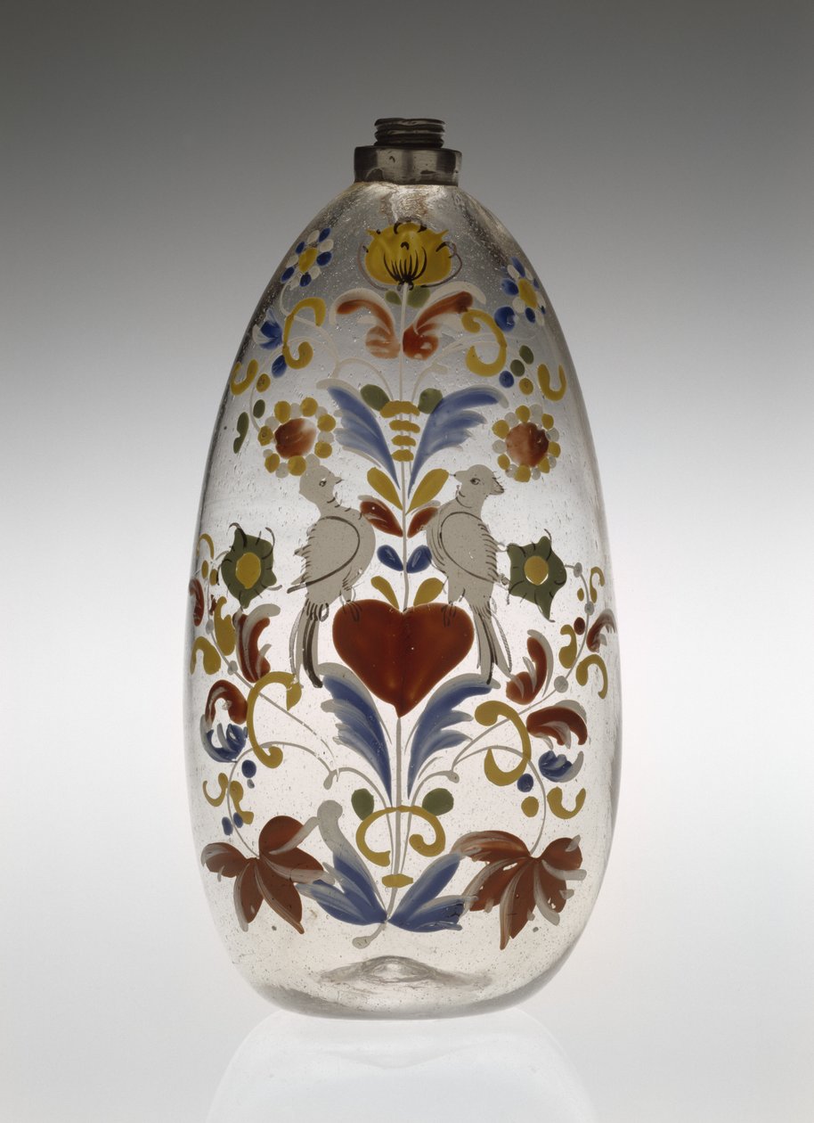 Hemşirelik veya İlaç Şişesi, c. 1750-1800 (cam) by Unknown artist