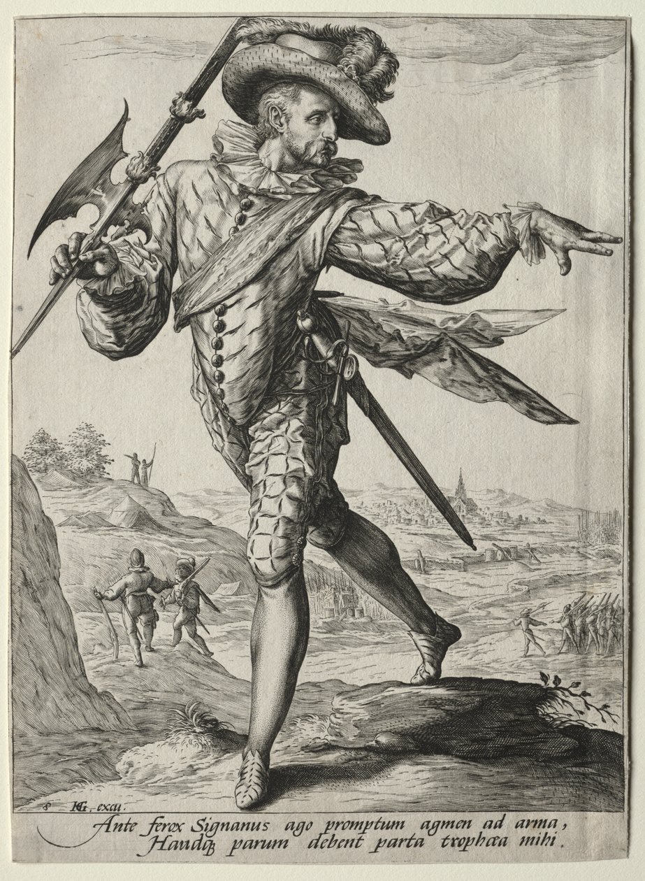 İmparator Rudolf II'nin Koruma Memurları ve Askerleri: Çavuş by Unknown artist
