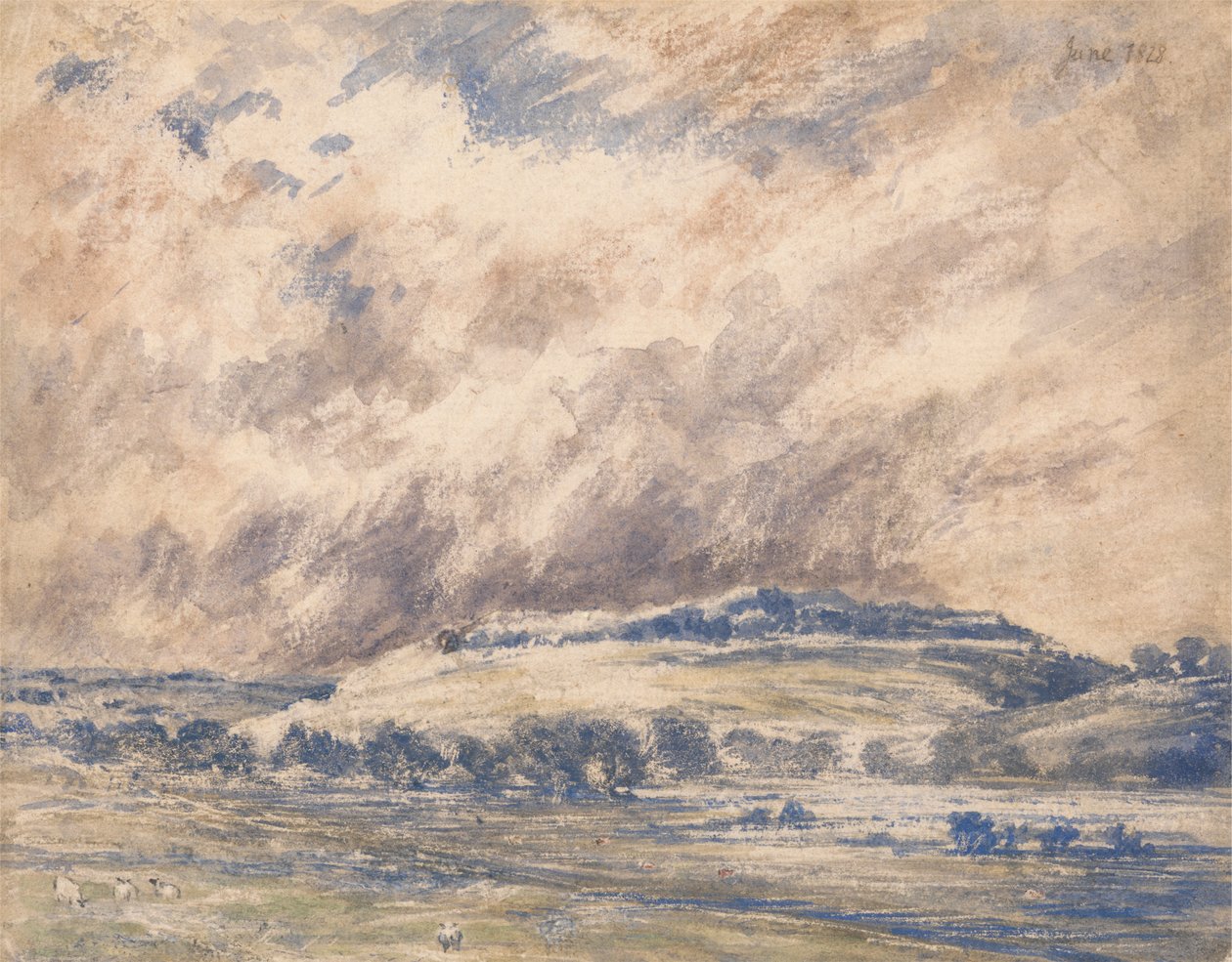 Bir Fırtınada Eski Sarum by Unknown artist