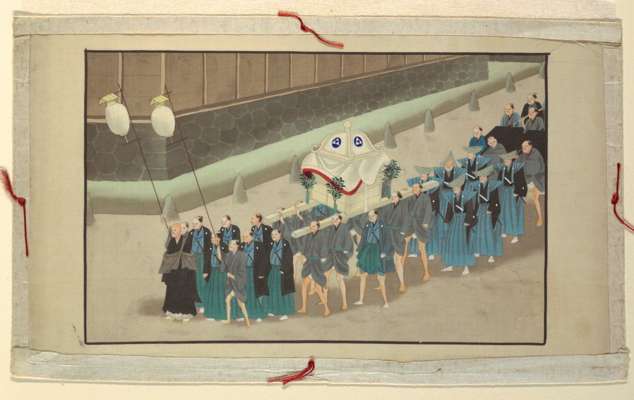 Bir Adamın Ölümü ve Gömülmesinin On Altı Sahnesinden Biri by Unknown artist