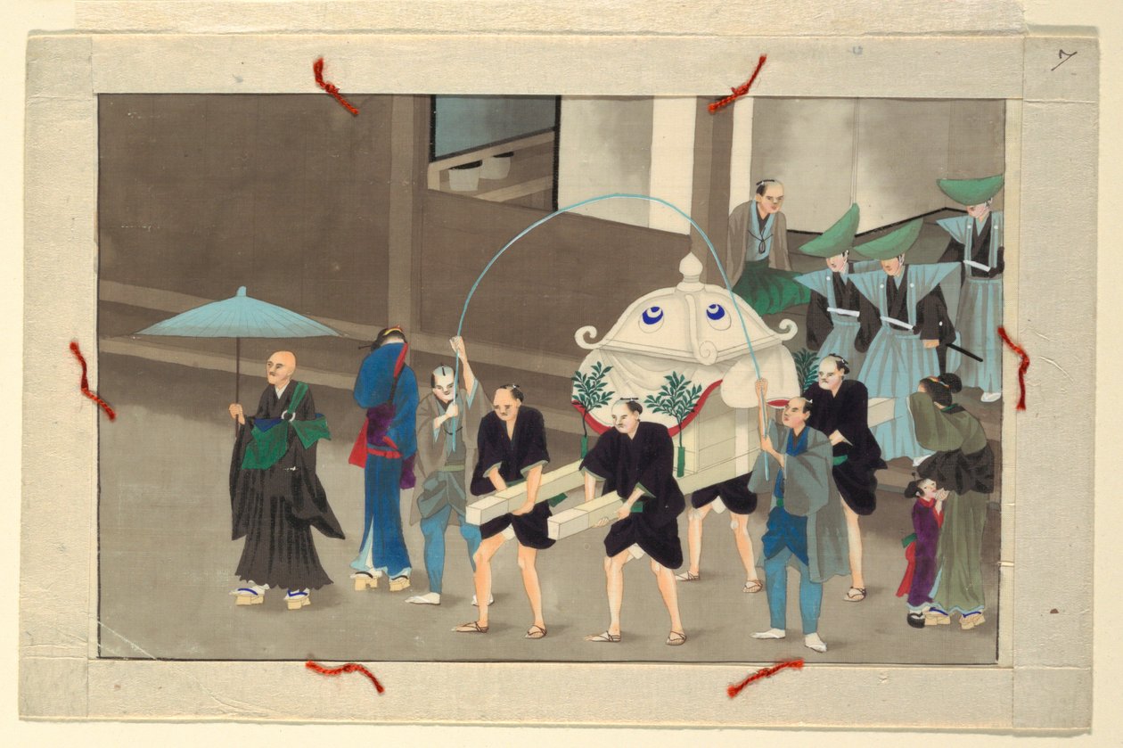 Bir Adamın Ölümü ve Cenazesinin On Altı Sahnesinden Biri by Unknown artist