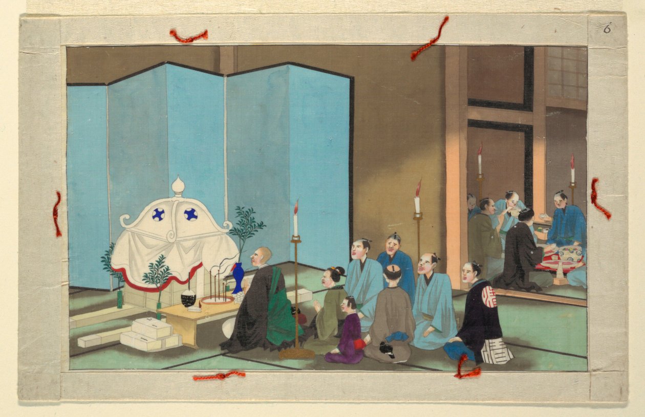Bir Adamın Ölümü ve Cenazesinin On Altı Sahnesinden Biri by Unknown artist