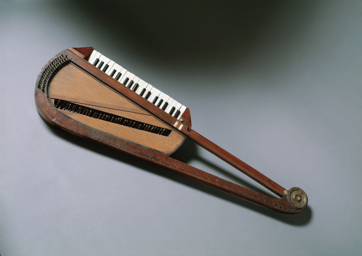 Orphica, küçük müzik aleti (taşınabilir piyano, 18. yüzyılın sonunda Carl Leopold Rollig tarafından icat edildi, Viyana by Unknown artist