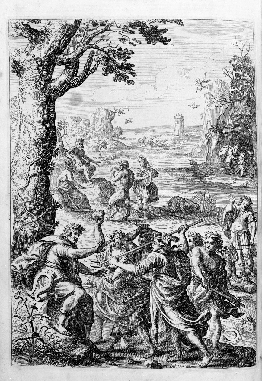 Ovidius (Ovidius) - 15. kitap için illüstrasyon - (P. Ovid