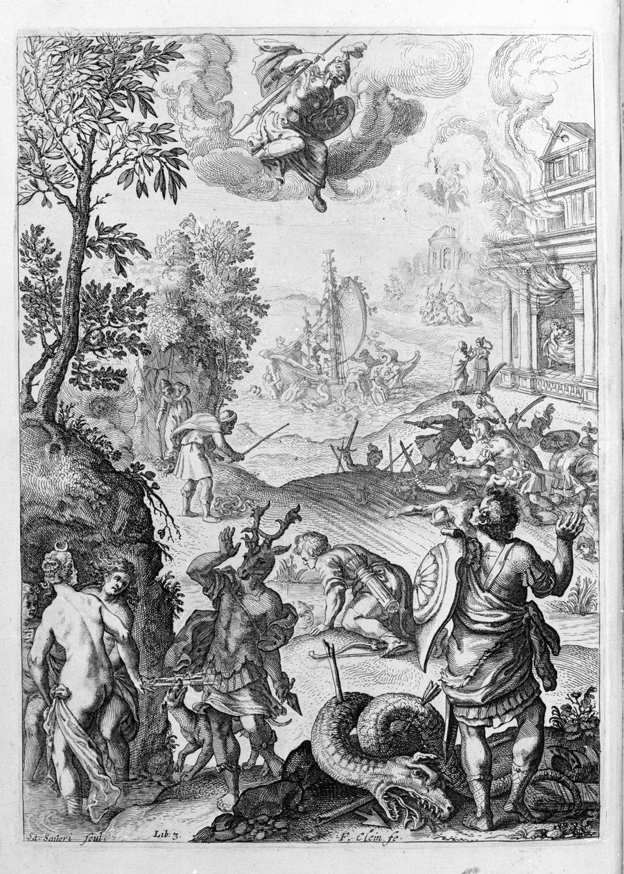 Ovidius (Ovidius) - 15. kitap için illüstrasyon - (P. Ovid