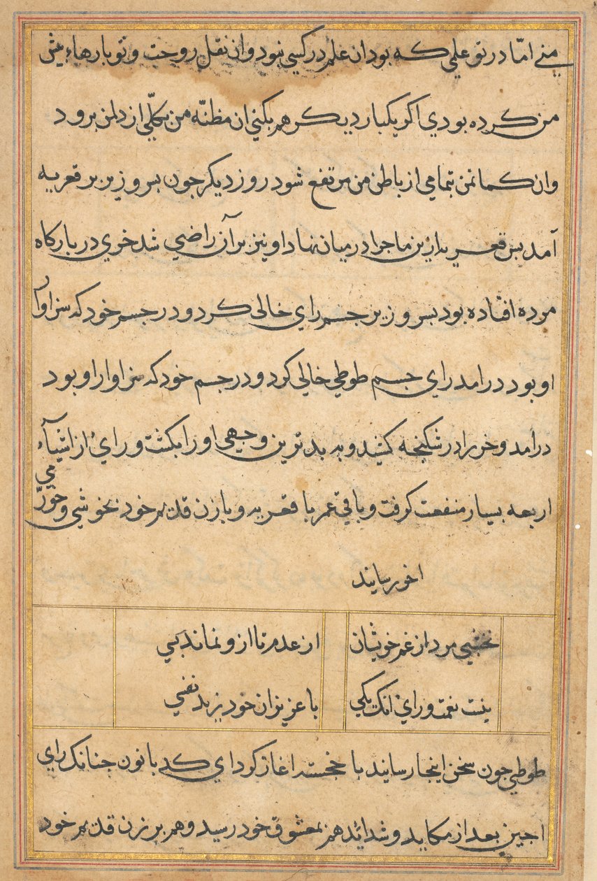 Bir Papağan Masallarından Sayfa: metin sayfası by Unknown artist