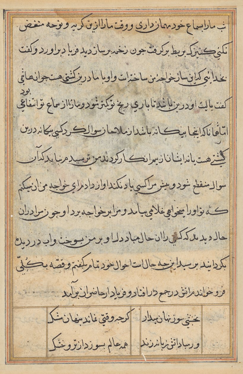 Bir Papağan Masallarından Sayfa: metin sayfası by Unknown artist
