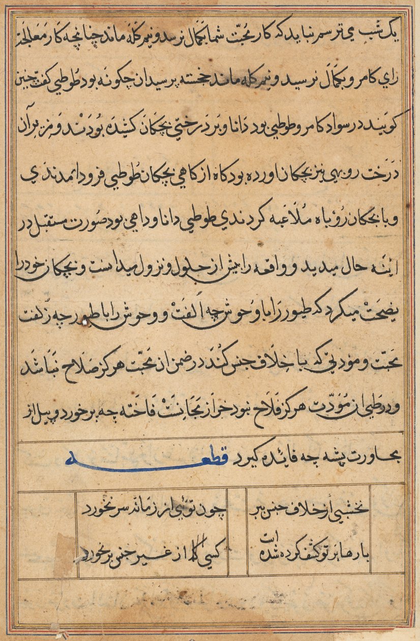 Bir Papağan Masallarından Sayfa: metin sayfası by Unknown artist