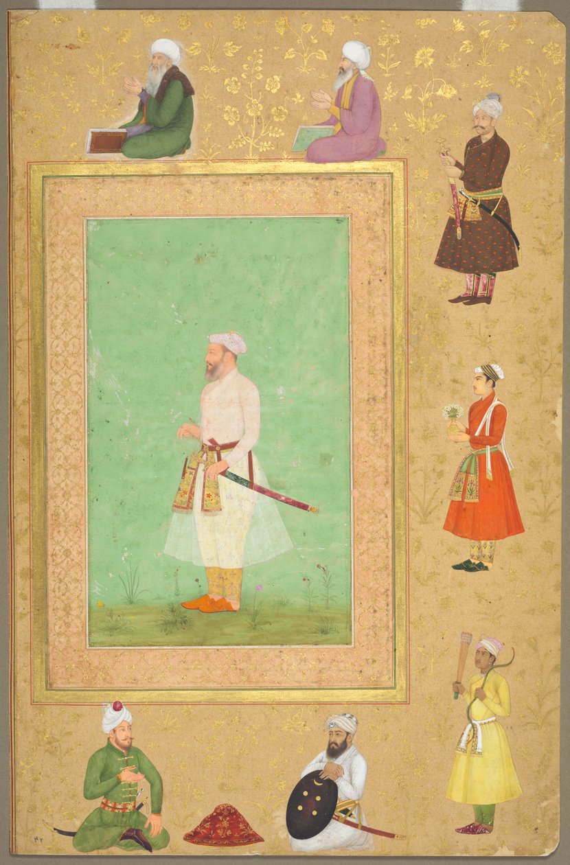Geç Shah Jahan Albümünden Sayfa: Asaf Khan
