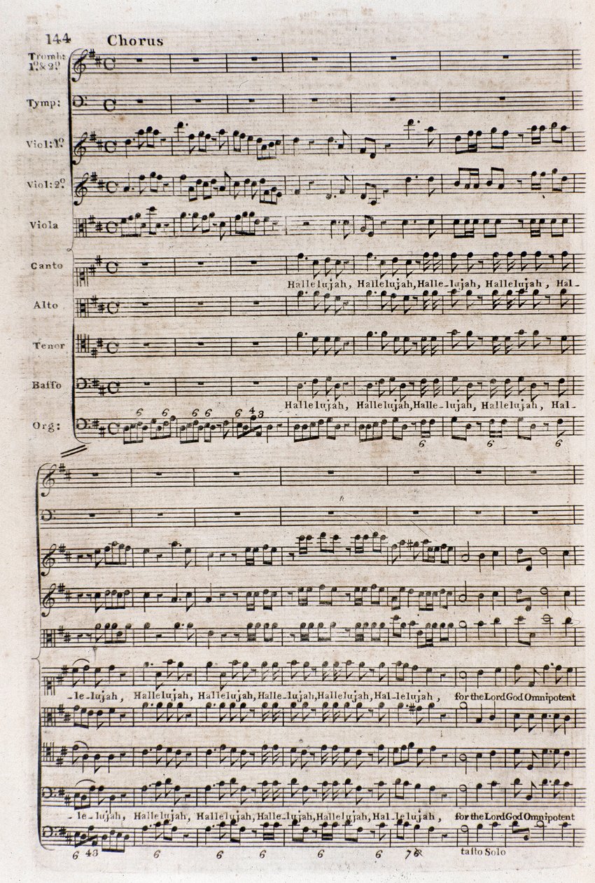 Doğallaştırılmış İngiliz Alman besteci George Frederick Handel (Georg Friedrich Handel) tarafından 