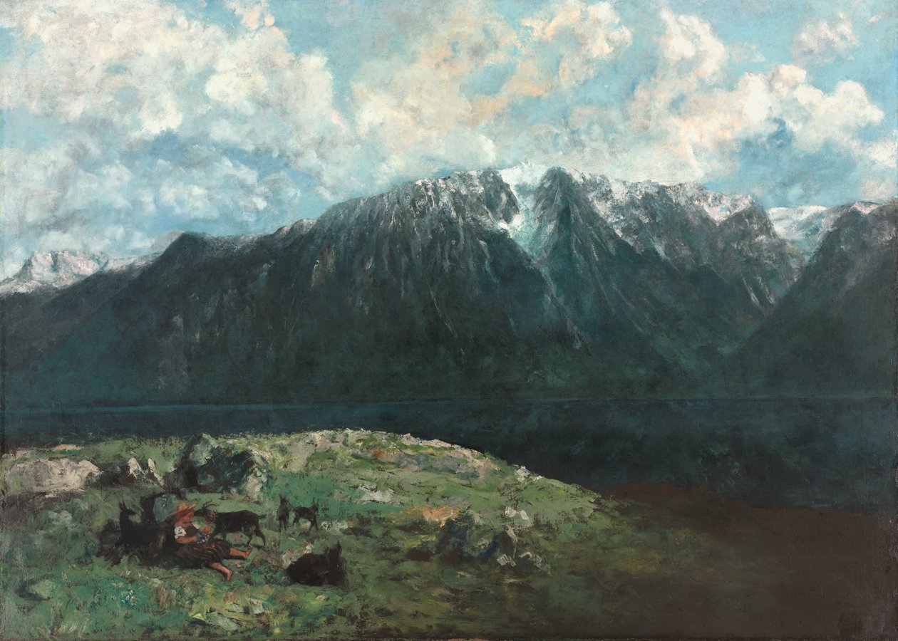 Alplerin Panoramik Manzarası, Les Dents du Midi by Unknown artist