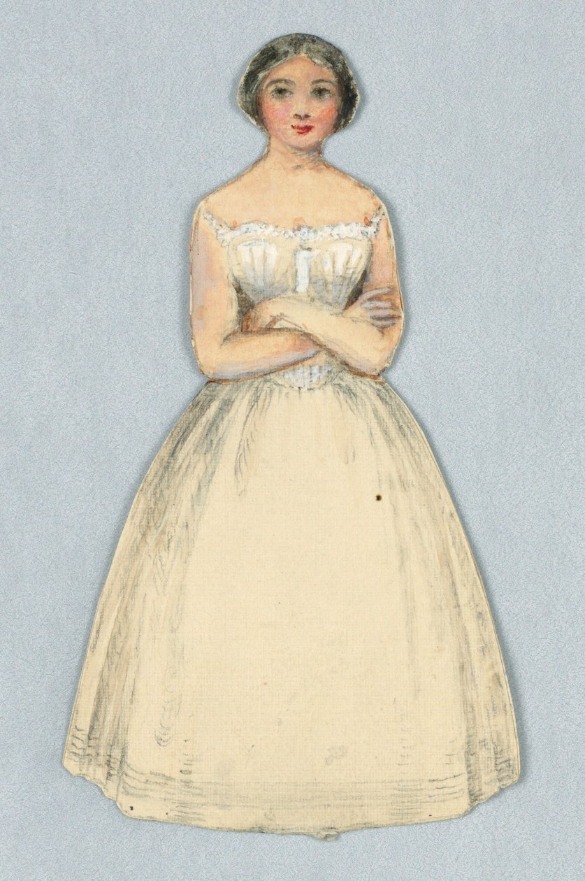 Petticoats içinde Kağıt Bebek by Unknown artist