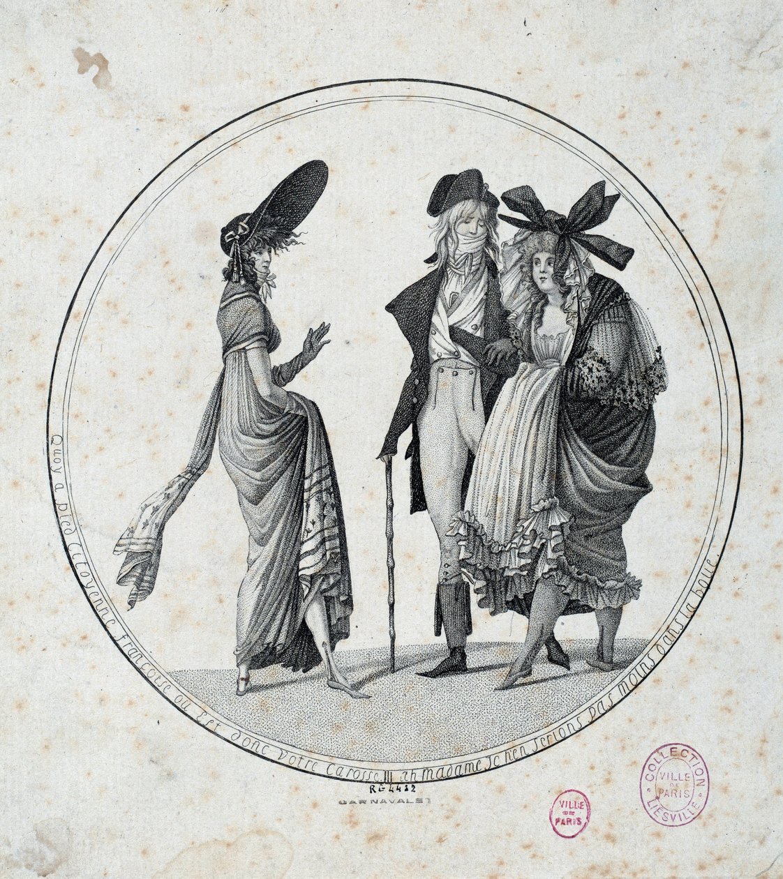 Paris modası: “İnanılmaz ve harika”” 1795 Paris, Musee Carnavalet