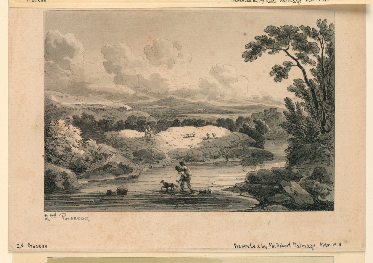 Pastoral Sahne, 2. süreç by Unknown artist