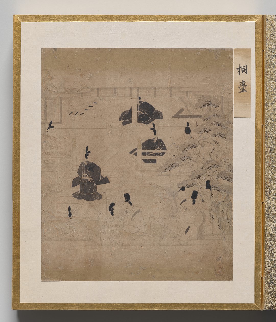Genji Masalı için Çizimler Albümünden Paulownia Mahkemesi by Unknown artist