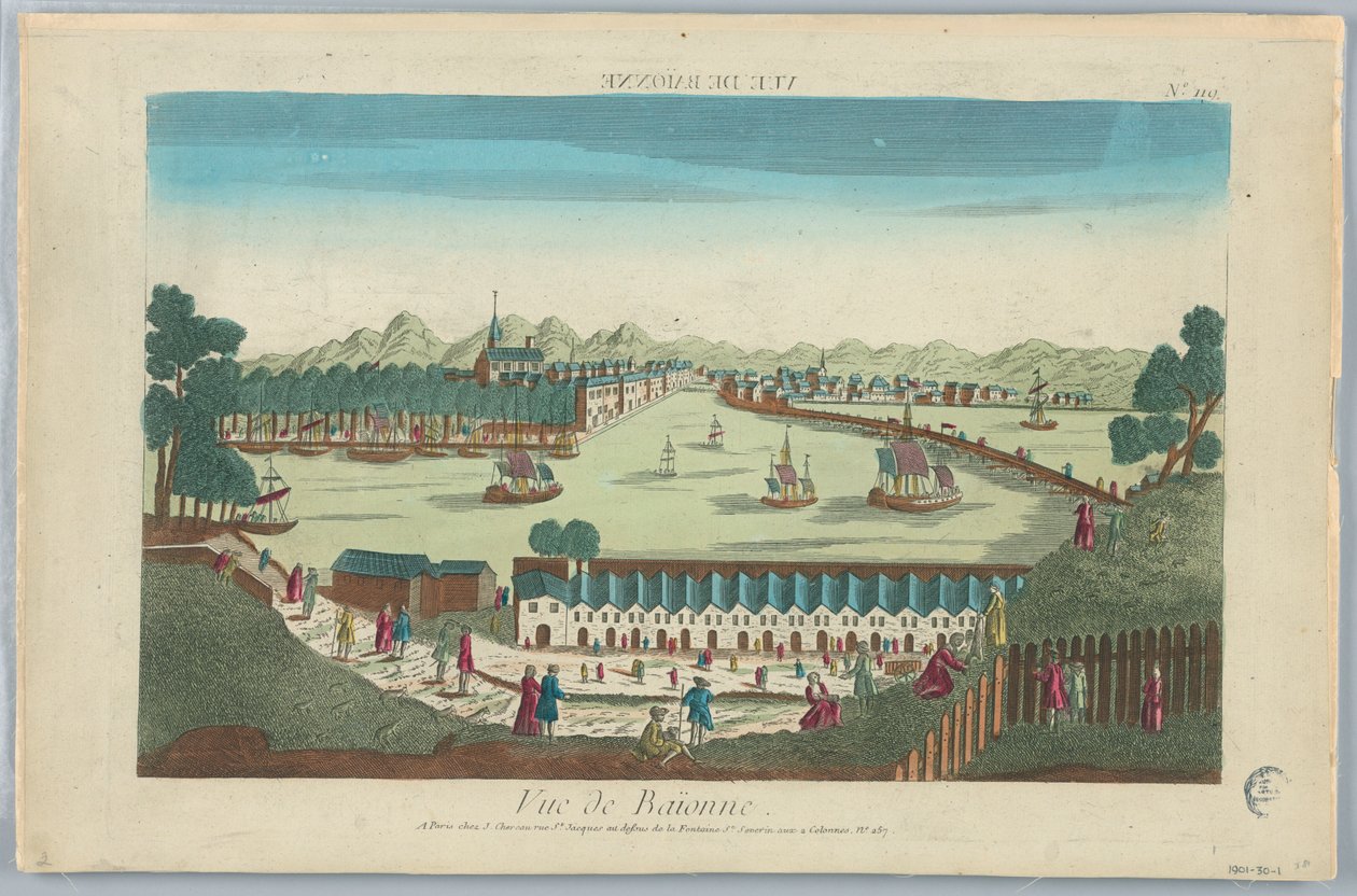 Peep-show, Baionne Manzarası, No. 119 by Unknown artist