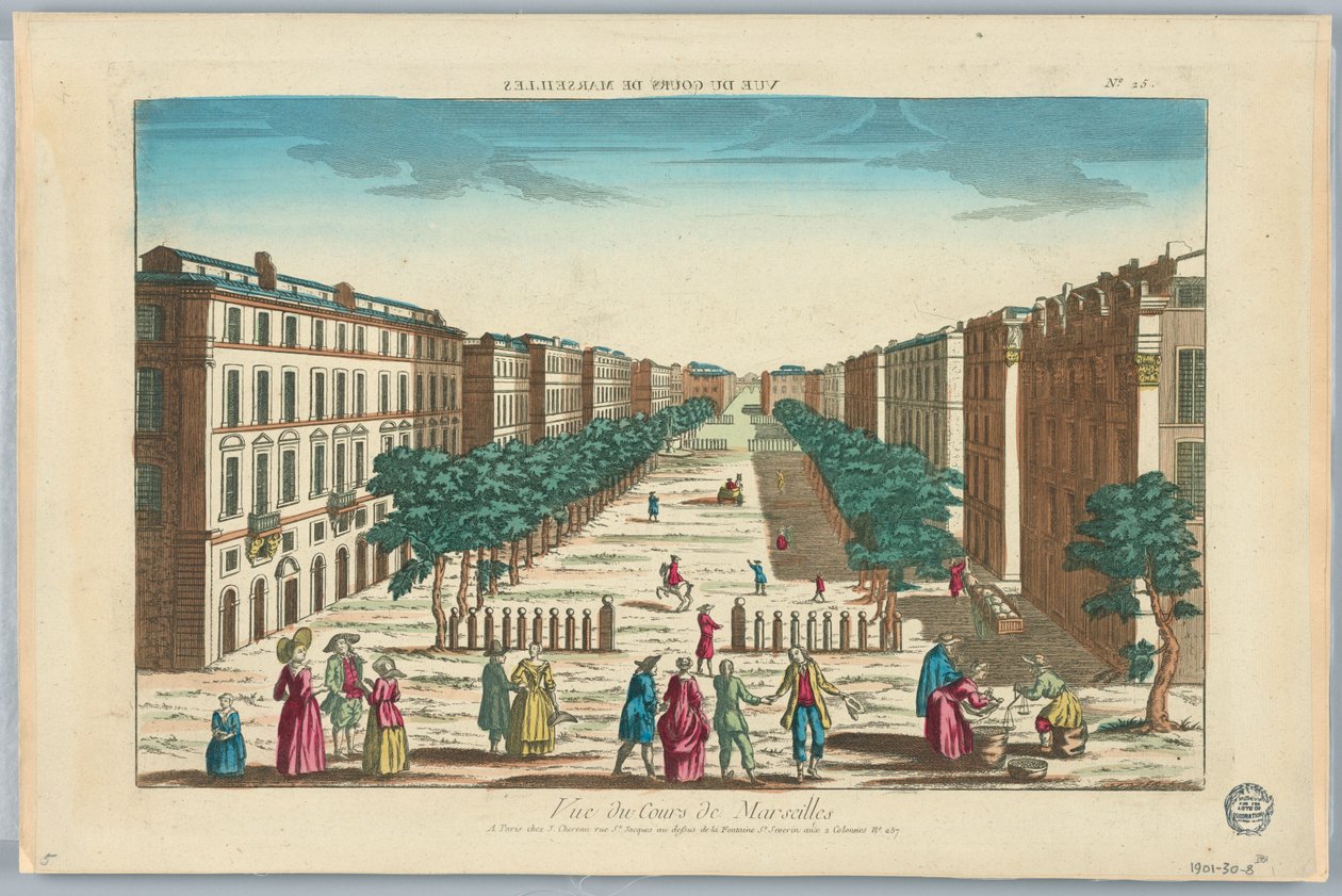 Peep-show, Cours de Marsilya Manzarası, No. 25 by Unknown artist