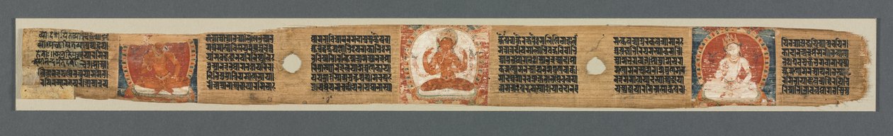 Sekiz Bin Satırda Bilgeliğin Mükemmelliği: Ashtasahasrika Prajnaparamita: Süslü Yaprak by Unknown artist