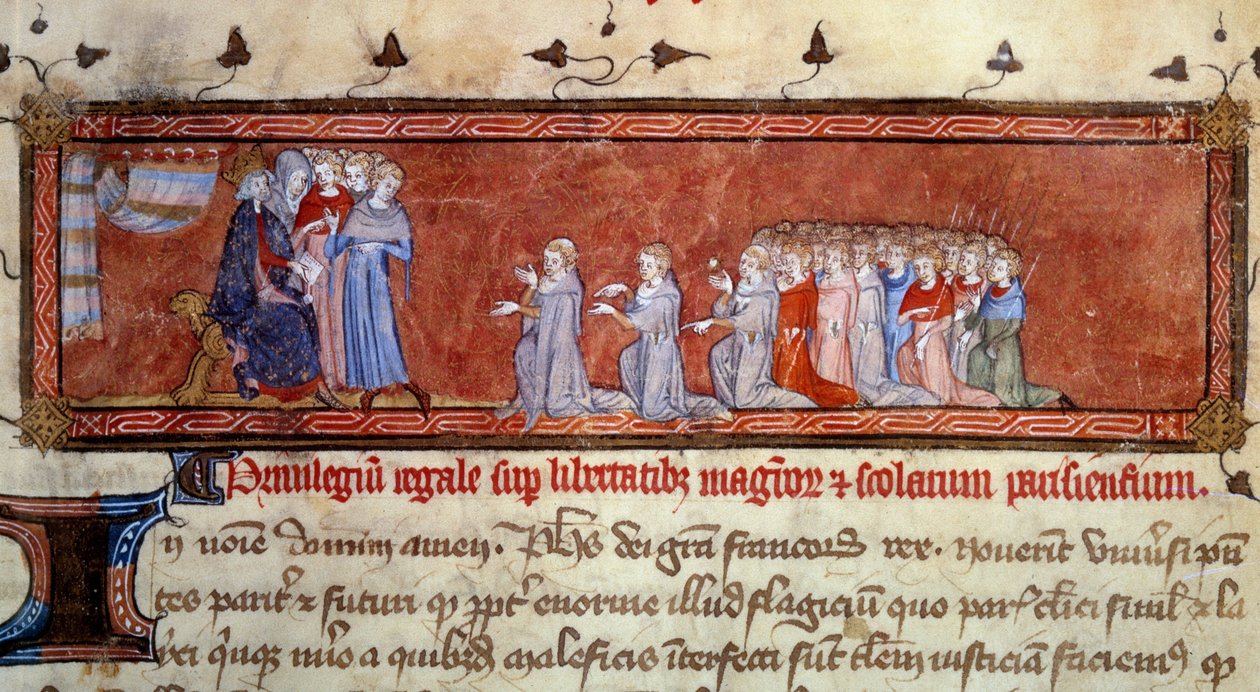 Philippe Auguste (1165 - 1223) ilk ayrıcalığı devretti by Unknown artist