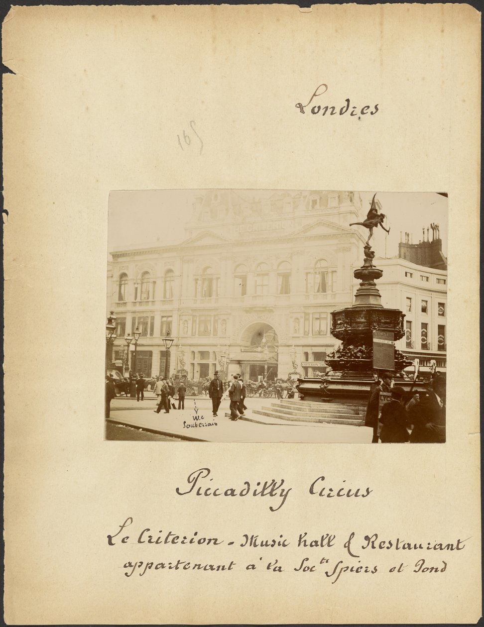 [Piccadilly Circus ve Criterion Tiyatrosu] by Unknown artist