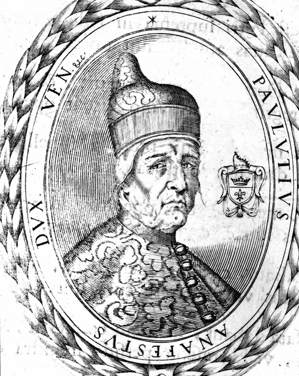 Portre Paoluccio Anafesto (697-717). Venedik