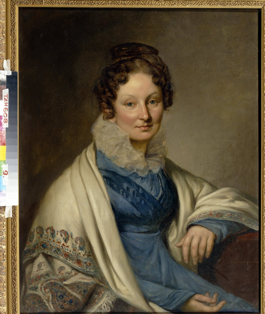 Portre de Sophia Ivanovna Boratynskaia (kızlık soyadı Baryshnikova) by Unknown artist
