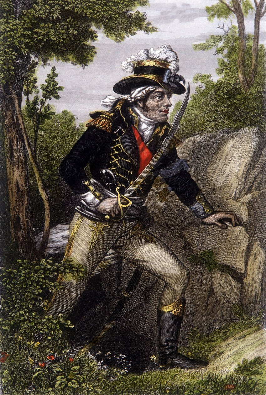 Chouan şefi Francois Athanase (Francois-Athanase) de Charette de la Contrie
