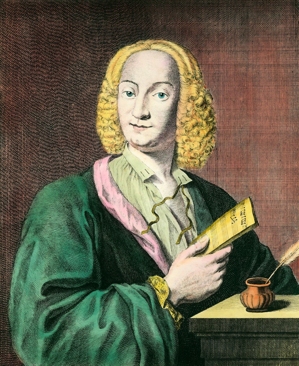 Antonio Vivaldi'nin (1678-1741) portresi, İtalyan besteci. 18. yüzyılın gravürü. Özel koleksiyon by Unknown artist