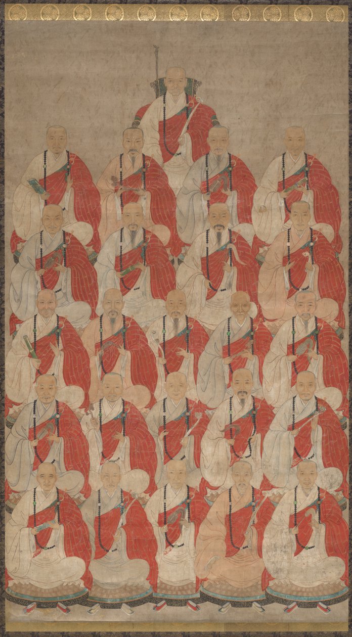 Obaku Tarikatının Budist Rahiplerinin Portresi by Unknown artist