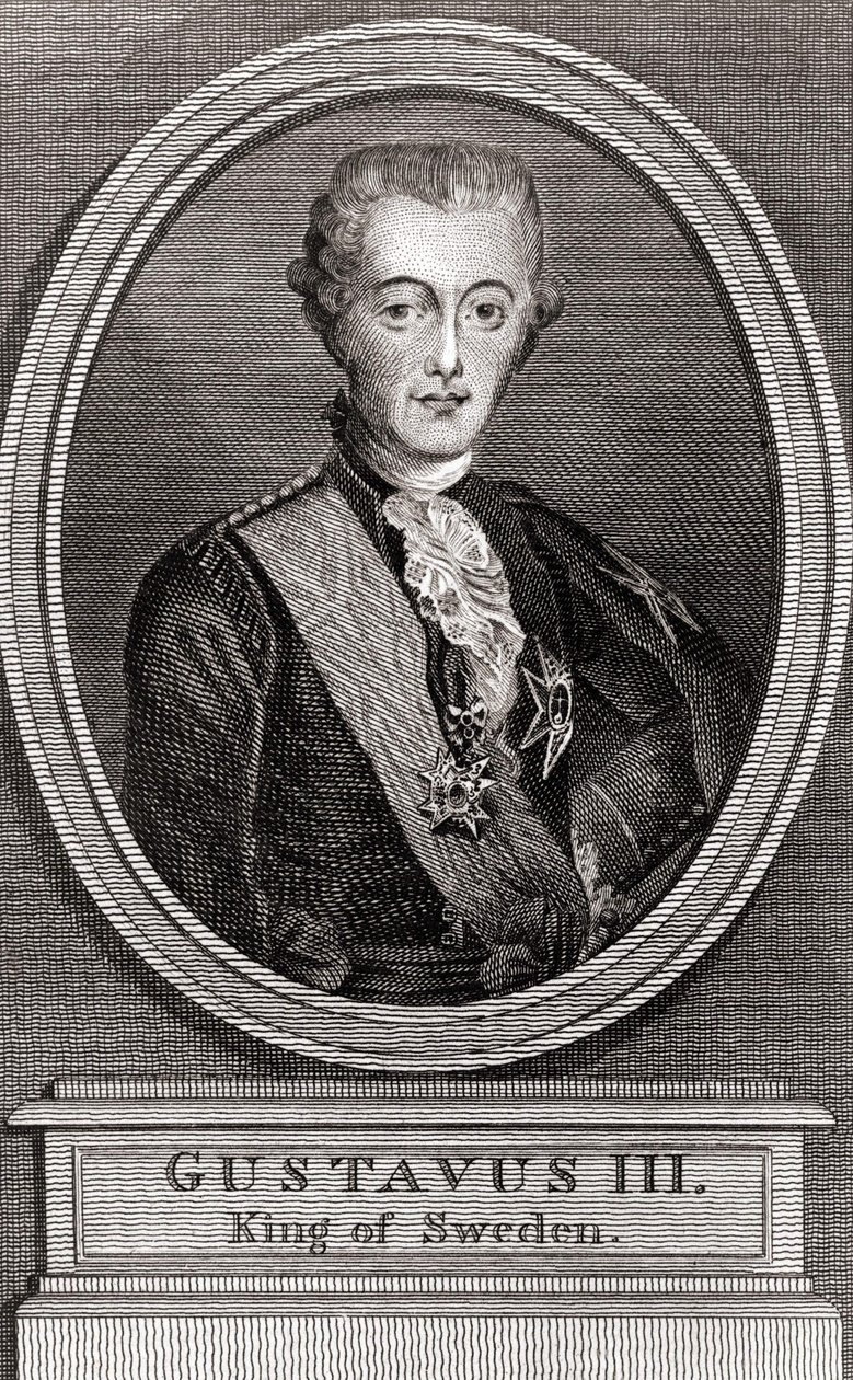 Gustave III (1746-1792), İsveç Kralı 1771-1792 gravürleri by Unknown artist