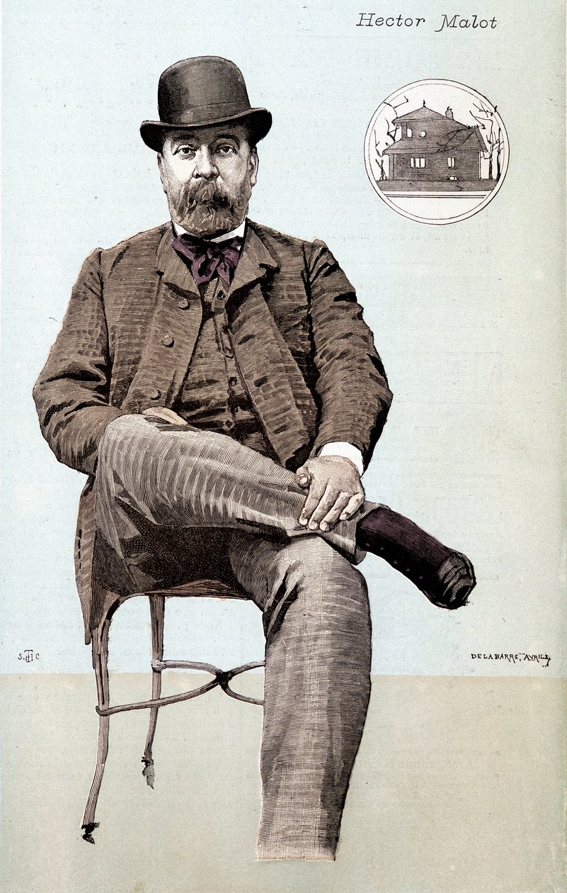 Hector Malot portresi - çizim by Unknown artist