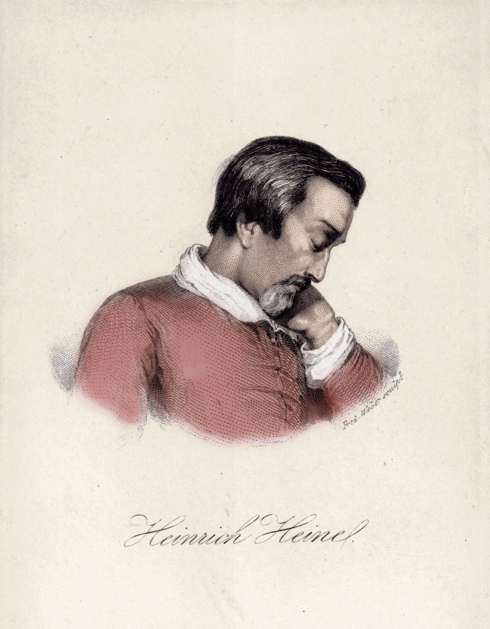 Heinrich Heine (1797-1856), Alman yazar. by Unknown artist