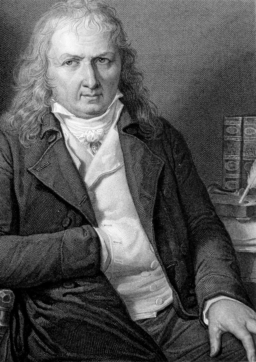 Henri Bernardin de Saint Pierre (Saint-Pierre veya St-Pierre), Fransız yazar (1737-1814) portresi. - oymak by Unknown artist