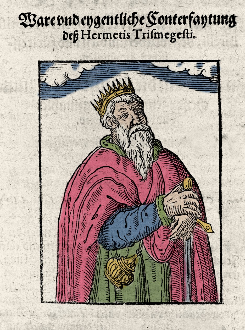 Hermes Trimegiste'nin (Trismegistus) portresi, astrolog, by Unknown artist
