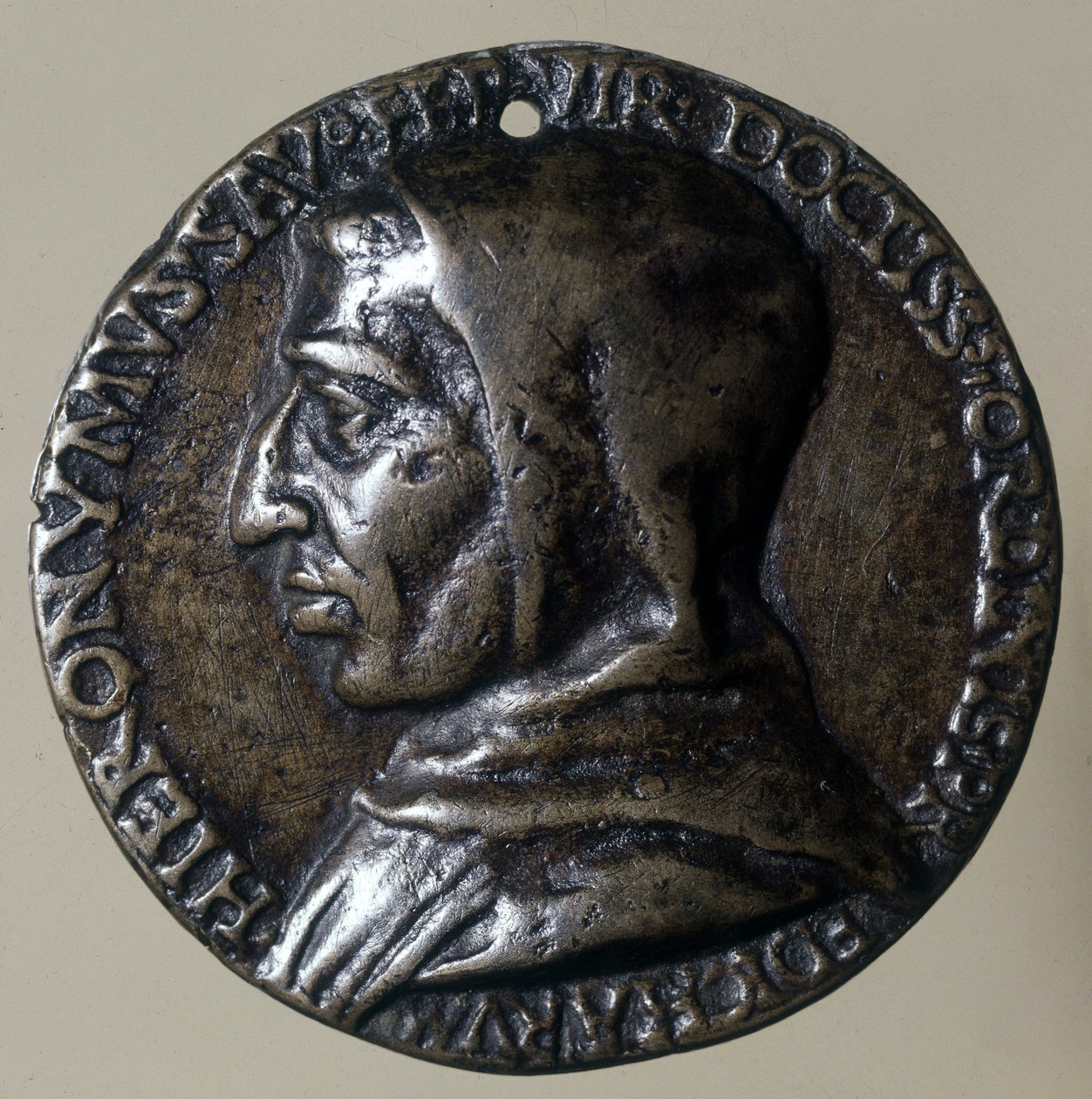 Jerome Savonarola veya Girolamo Savonarola (1452 - 1498), İtalyan vaiz portresi. Floransa