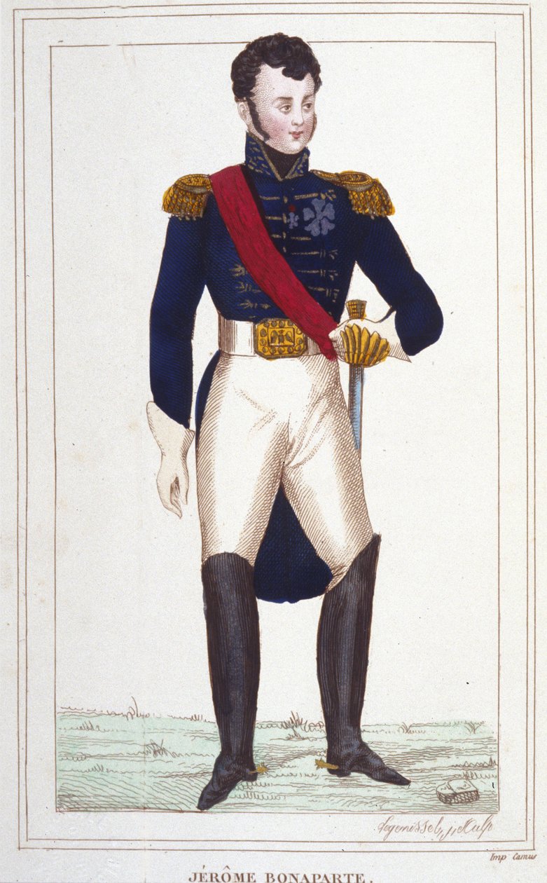Jêrome Bonaparte 1784-1860 portresi, 1830 gravürü by Unknown artist