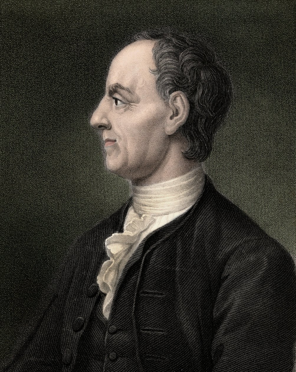 Leon portresi (Leonhard) Euler (1707-1783), İsviçreli matematikçi - gravür - 19. yüzyıl by Unknown artist
