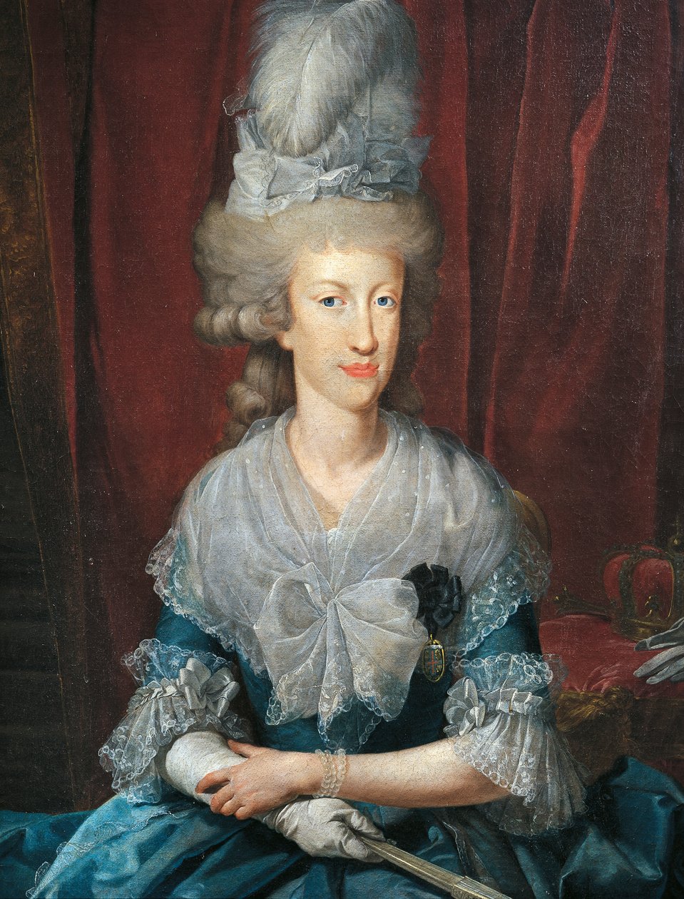 Maria Ludovica olarak da bilinen İspanya'dan Maria Luisa'nın portresi (resim) by Unknown artist