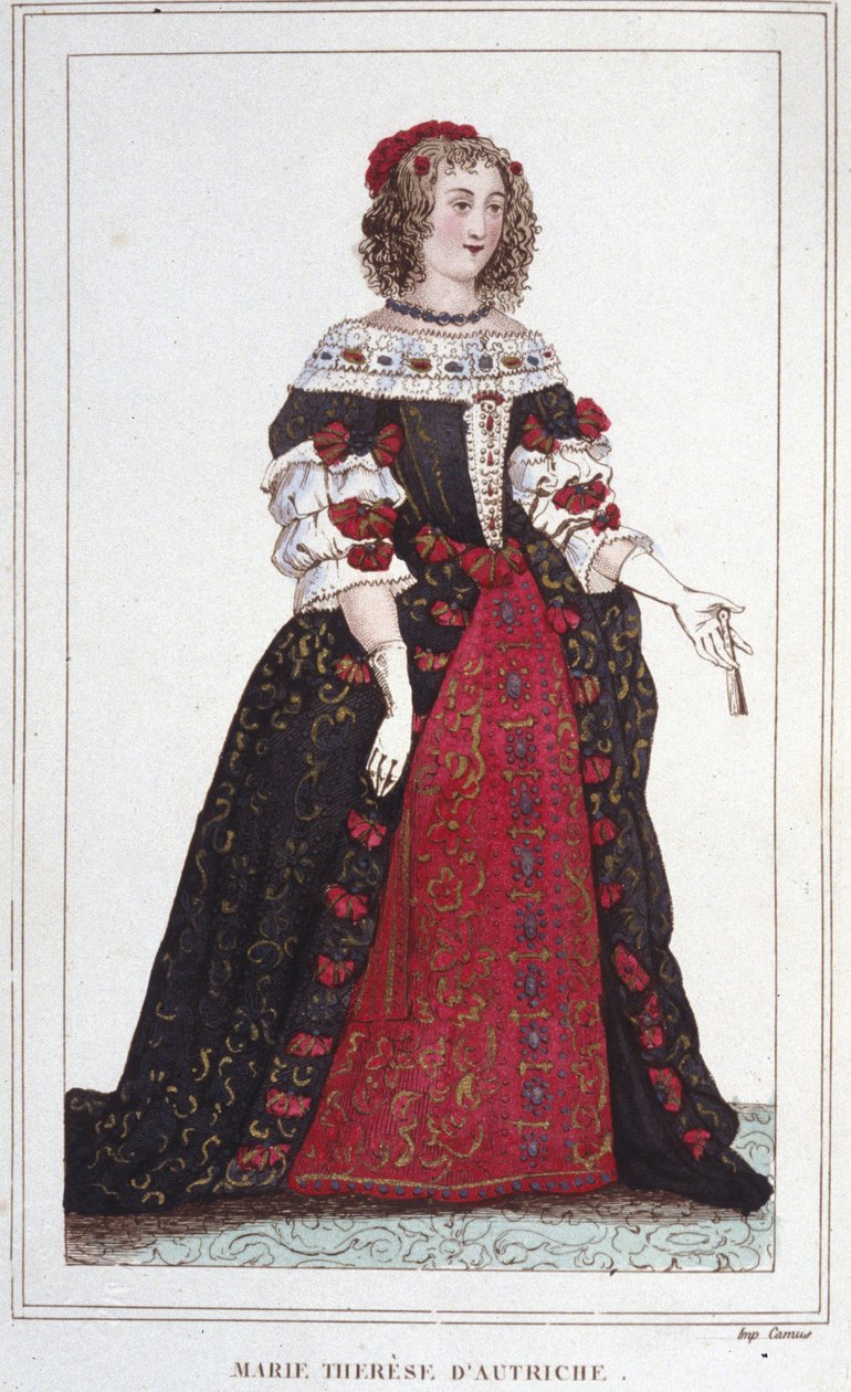 Avusturya Marie Therese (1638 - 1683), Fransa Kraliçesi portresi. by Unknown artist