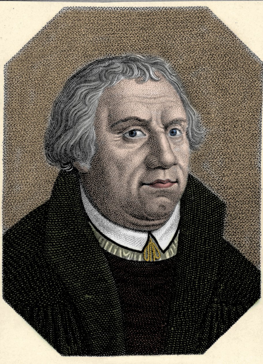 Martin Luther (1483-1546) Alman dini reformcu portresi. by Unknown artist