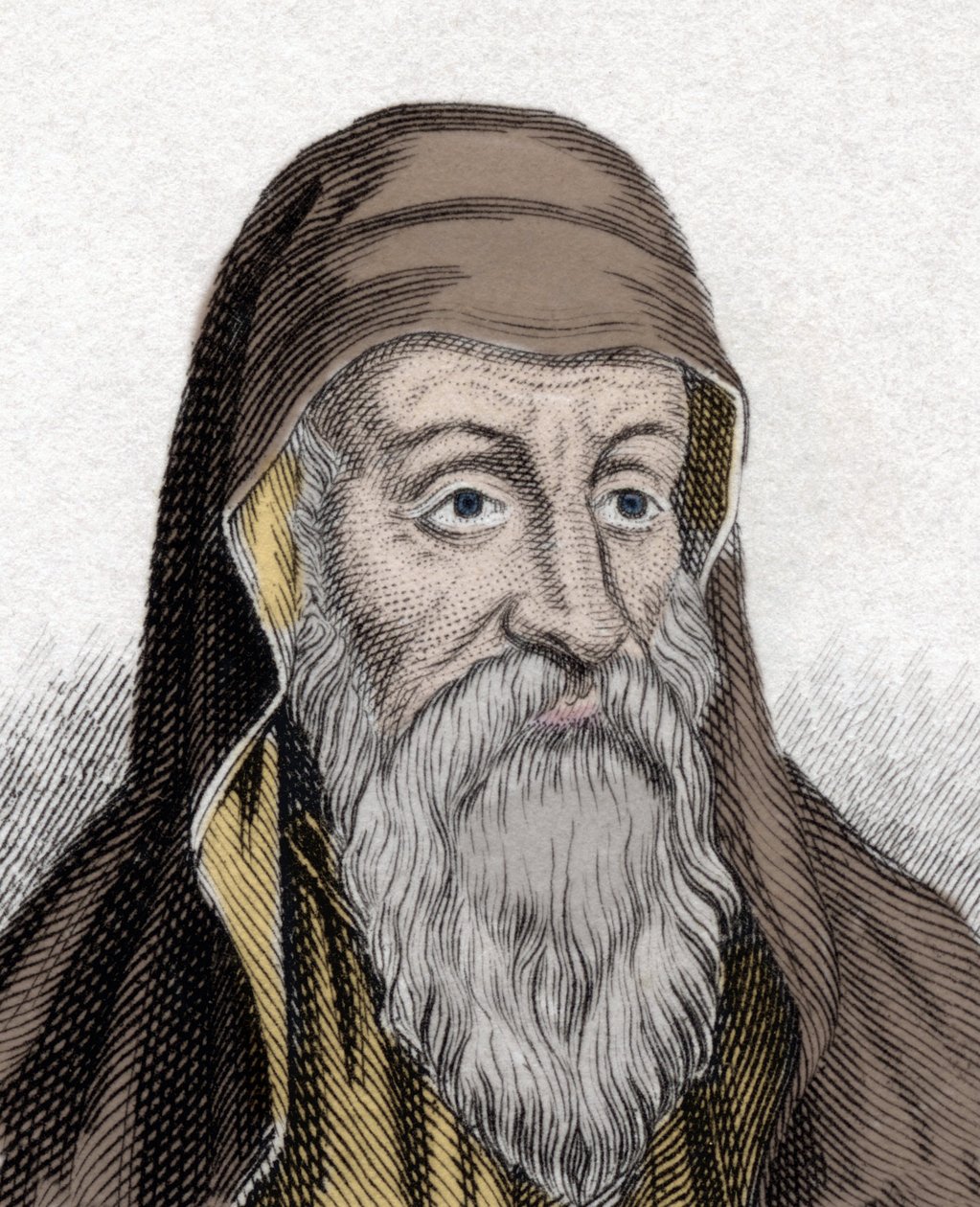 Origen Portresi (Origen) (Origen Adamantius) Patristik Dönem (185-253) ilahiyatçısı. 19. yüzyıl gravürü. by Unknown artist